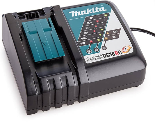 Makita DC18RC/1 14.4 - 18V Li-ion Fast Battery Charger Black 110V - MonkeyTools