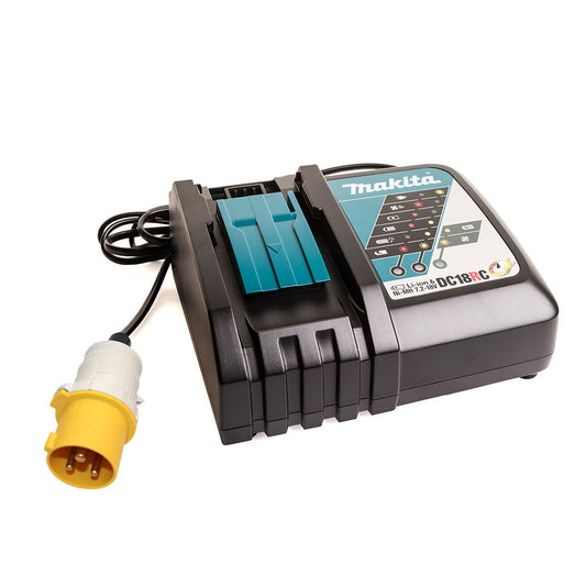Makita DC18RC/1 14.4 - 18V Li-ion Fast Battery Charger Black 110V - MonkeyTools