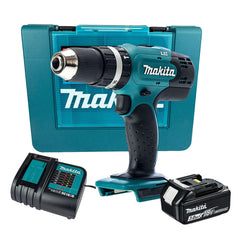 MAKITA DHP453SF 18V LXT COMBI DRILL INC 1X 3.0AH BATTERY IN CARRY CASE