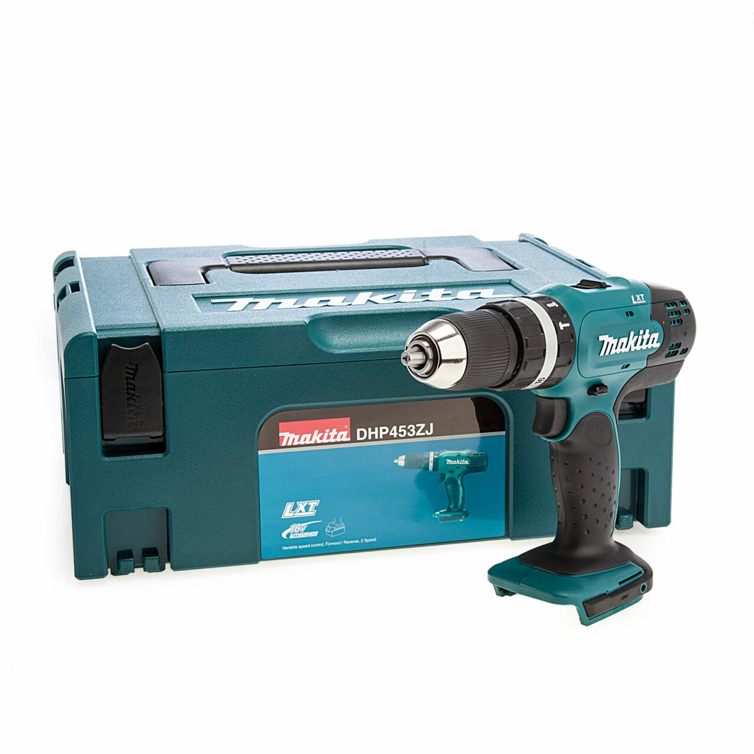 MAKITA DHP453ZJ 18V LXT COMBI DRILL BODY ONLY IN MAKPAC CARRY CASE - MonkeyTools