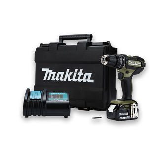 MAKITA DHP482SFO 18V LXT LI-ION COMBI DRILL 2 SPEED OLIVE GREEN INC 1X 3.0AH BATTERY - MonkeyTools