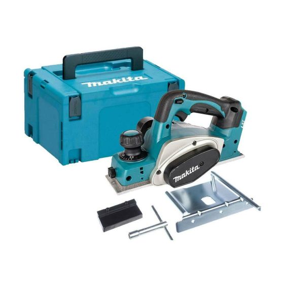 MAKITA DKP180ZJ 18V LXT CORDLESS PLANER 82MM BODY ONLY IN MAKPAC CARRY CASE - MonkeyTools