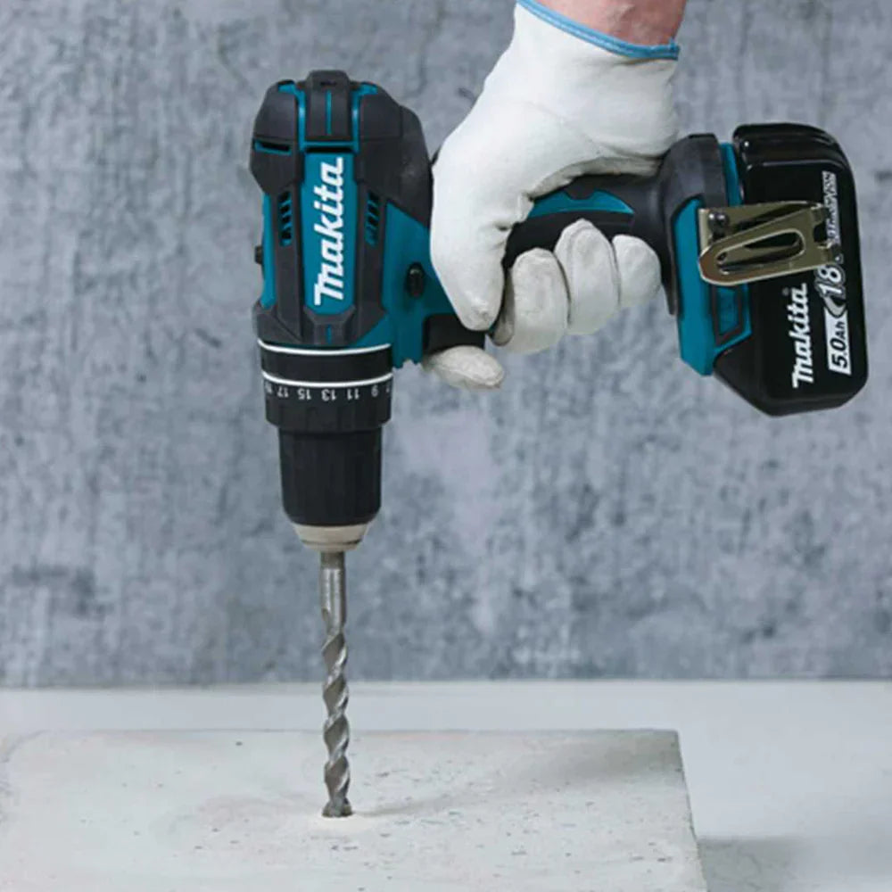 Makita DLX2131TJ 18V LXT Twin Kit 2 x 5.0Ah Batteries with 100 Piece Drill Set - MonkeyTools