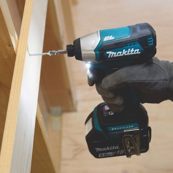 MAKITA DLX2221ST 18V BRUSHLESS TWIN KIT DHP483 COMBI + DTD155 IMPACT DRIVER INC 2X 5.0AH BATTS - MonkeyTools