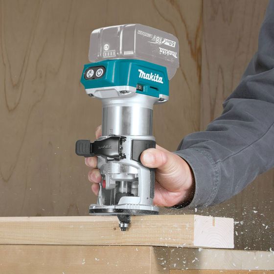 MAKITA DRT50ZJ 18V LXT 1/4" BRUSHLESS CORDLESS ROUTER BODY ONLY IN MAKPAC CASE - MonkeyTools