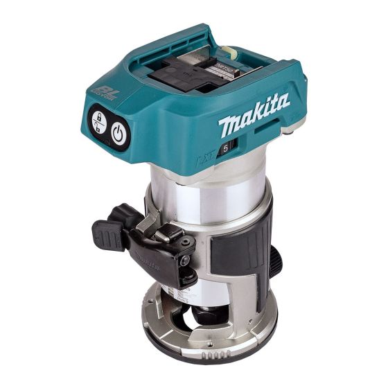 MAKITA DRT50ZJX3 18V LXT 1/4" BRUSHLESS CORDLESS ROUTER BODY ONLY INC EXTRA BASES - MonkeyTools