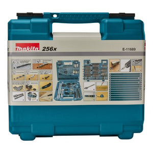 MAKITA E-11689 DRILLING & SCREWING BIT SET IN CARRY CASE X256 PCS - MonkeyTools
