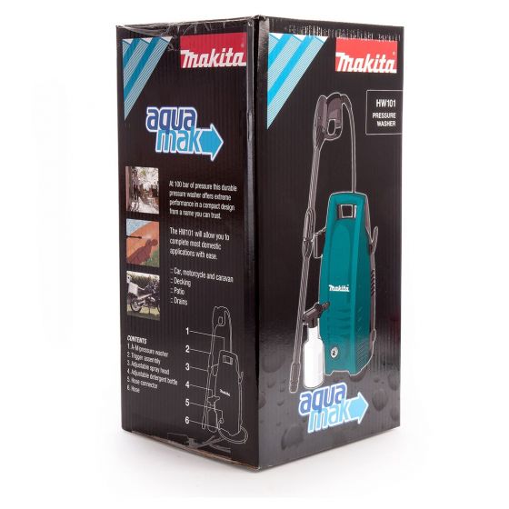 MAKITA HW101 COMPACT PRESSURE WASHER 100 BAR 240V - MonkeyTools