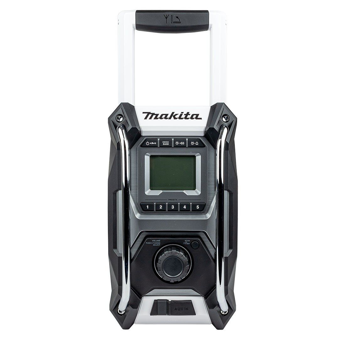 MAKITA MR001GZ01 12V/14.4V/18V/40V MAX XGT, LXT & CXT AM/FM JOB SITE RADIO WHITE BODY ONLY - MonkeyTools
