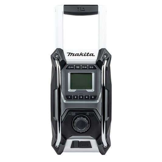 MAKITA MR001GZ01 12V/14.4V/18V/40V MAX XGT, LXT & CXT AM/FM JOB SITE RADIO WHITE BODY ONLY - MonkeyTools