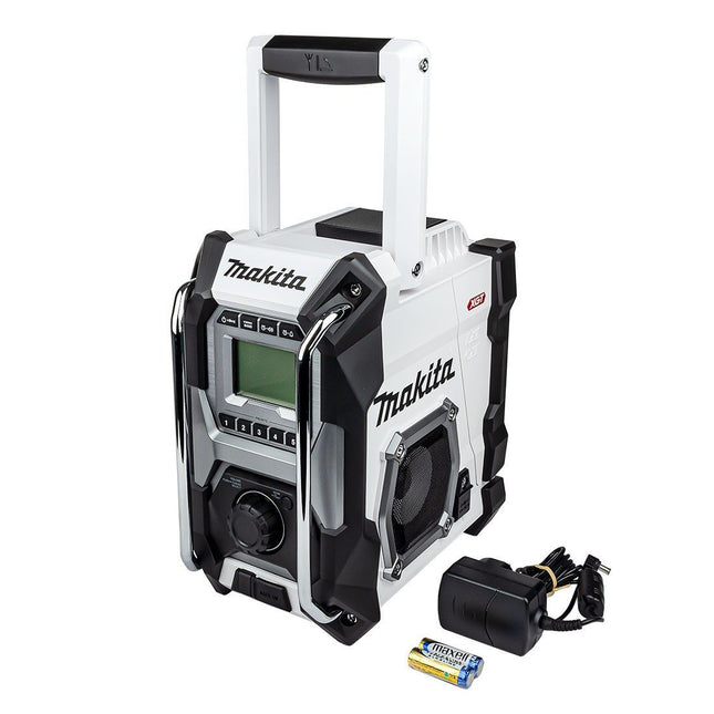 MAKITA MR001GZ01 12V/14.4V/18V/40V MAX XGT, LXT & CXT AM/FM JOB SITE RADIO WHITE BODY ONLY - MonkeyTools