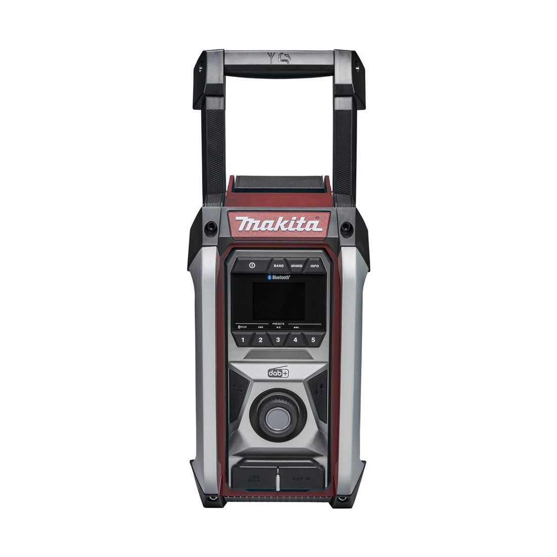 MAKITA MR007GZ02 12V/14.4V/18V/40V BLUETOOTH DAB/DAB+ DIGITAL RADIO RED BODY ONLY - MonkeyTools