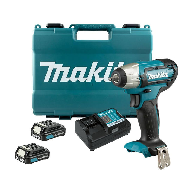 MAKITA TW060DWAE 12V MAX CXT 1/4" CORDLESS IMPACT WRENCH INC 2X 2.0AH BATTS - MonkeyTools