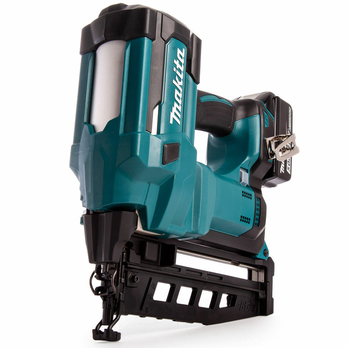 Makita DBN600RTJ 18V Second Fix 16Ga Straight Finish Nailer With 2 x 5.0Ah Batteries Charger In Case - MonkeyTools