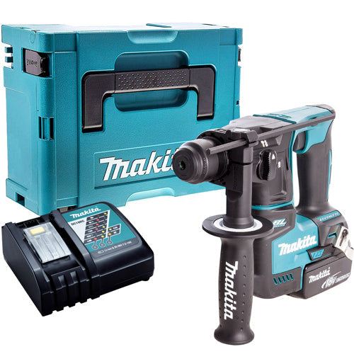 Makita DHR171Z 18V SDS+ Brushless Hammer Drill With 5.0Ah Battery Charger & Type 3 Case - MonkeyTools