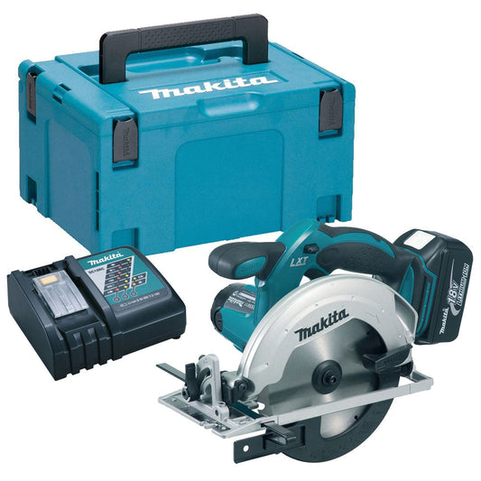 Makita DSS611Z 18V 65mm Cordless Circular Saw with 1 x 5.0Ah Battery Charger & Type 3 Case - MonkeyTools