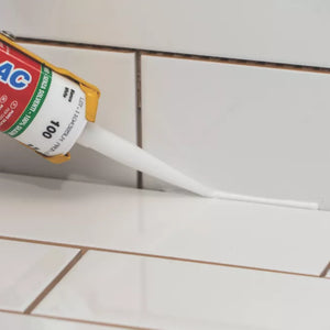 MAPEI MAPESIL AC 100 SOLVENT-FREE SILICONE SEALANT WHITE 310ML - MonkeyTools
