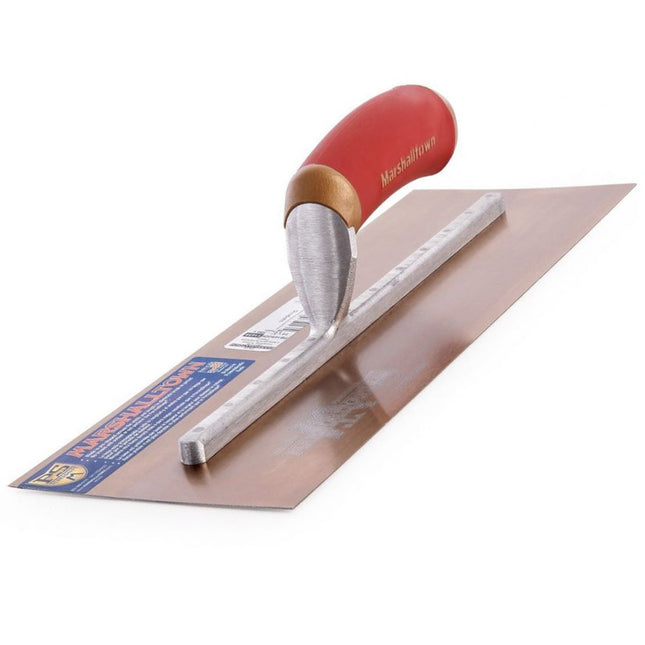 Marshalltown 14 x 5in PreWorn Plasterers Trowel Gold Steel MPB145GSD - MonkeyTools