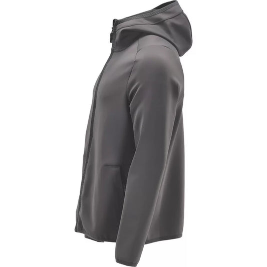 MASCOT CUSTOMIZED FLEECE HOODIE GREY LARGE 41" CHEST - MonkeyTools