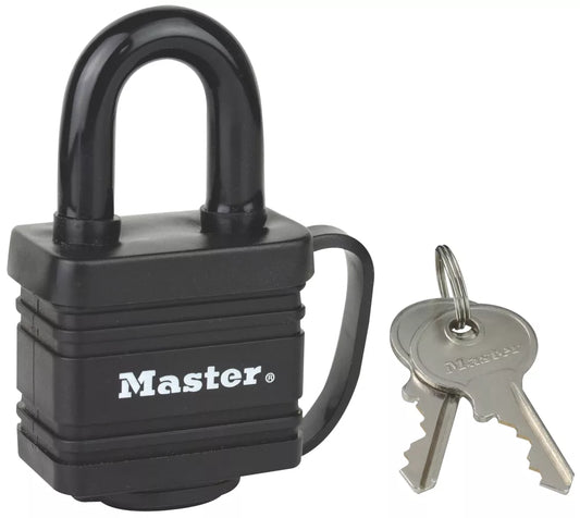 MASTER LOCK 7804EURD LAMINATED STEEL WEATHERPROOF PADLOCK 40MM - MonkeyTools