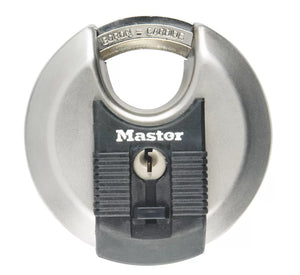 MASTER LOCK EXCELL STAINLESS STEEL KEYED ALIKE WEATHERPROOF DISC PADLOCKS 70MM 2 PACK - MonkeyTools