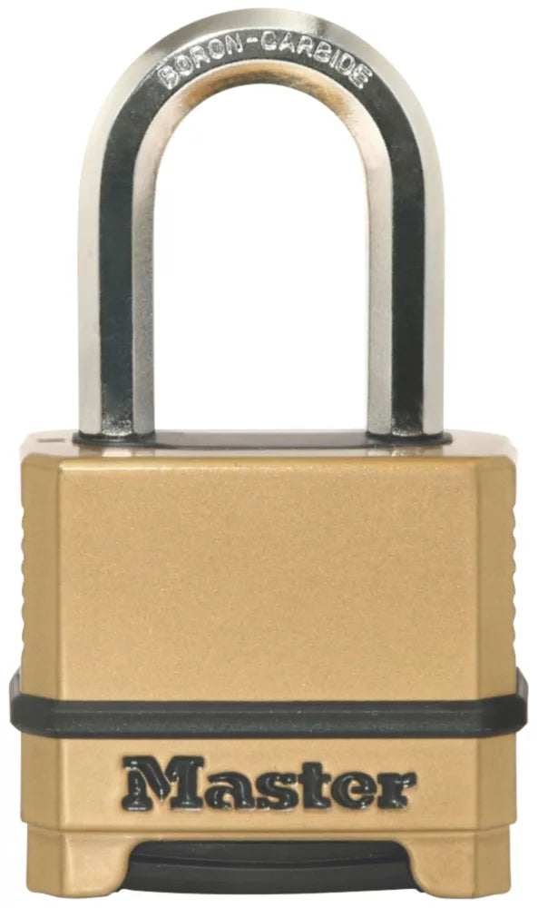 MASTER LOCK EXCELL WEATHERPROOF COMBINATION PADLOCK BRASS 56MM - MonkeyTools