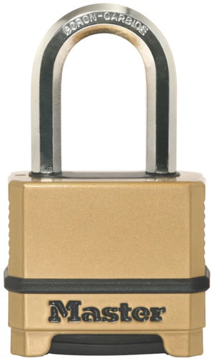 MASTER LOCK EXCELL WEATHERPROOF COMBINATION PADLOCK BRASS 56MM - MonkeyTools