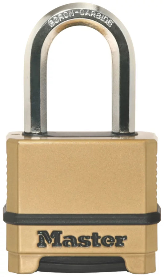 MASTER LOCK EXCELL WEATHERPROOF COMBINATION PADLOCK BRASS 56MM - MonkeyTools