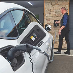 MASTERPLUG 1 PORT 7.4KW MODE 3 TYPE 2 SOCKET SMART EV CHARGER BLACK - MonkeyTools
