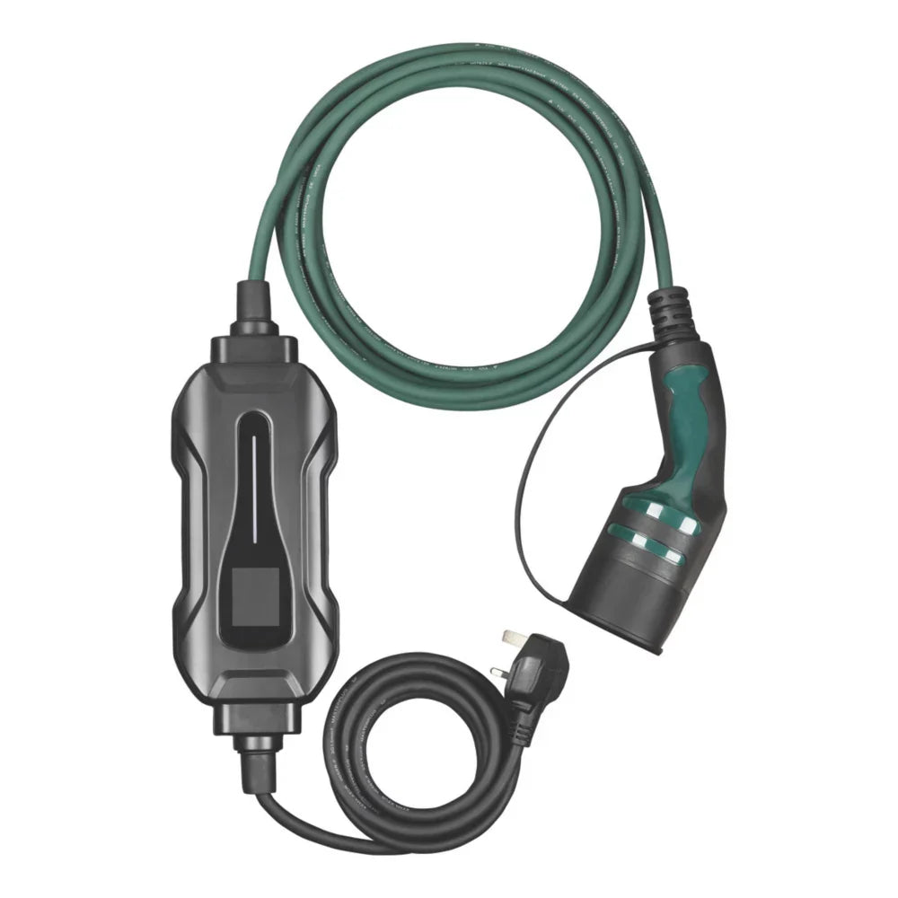 MASTERPLUG 10A 2300W MODE 2 TYPE 2 PLUG ELECTRIC VEHICLE CHARGING CABLE 5M - MonkeyTools