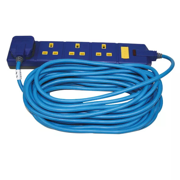 MASTERPLUG 13A 4-GANG UNSWITCHED EXTENSION LEAD 10M - MonkeyTools