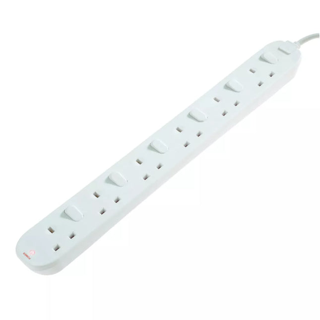 MASTERPLUG 13A 6-GANG SWITCHED EXTENSION LEAD 2M - MonkeyTools