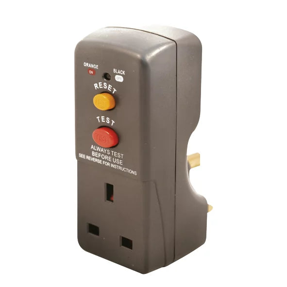 MASTERPLUG 13A FUSED PLUG-THROUGH ACTIVE RCD ADAPTOR - MonkeyTools