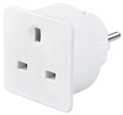 MASTERPLUG 13A UNFUSED TRAVEL ADAPTOR WHITE