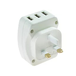 MASTERPLUG 3-OUTLET TYPE A PLUG-IN USB CHARGING PLUG ADAPTOR 3.4A - MonkeyTools