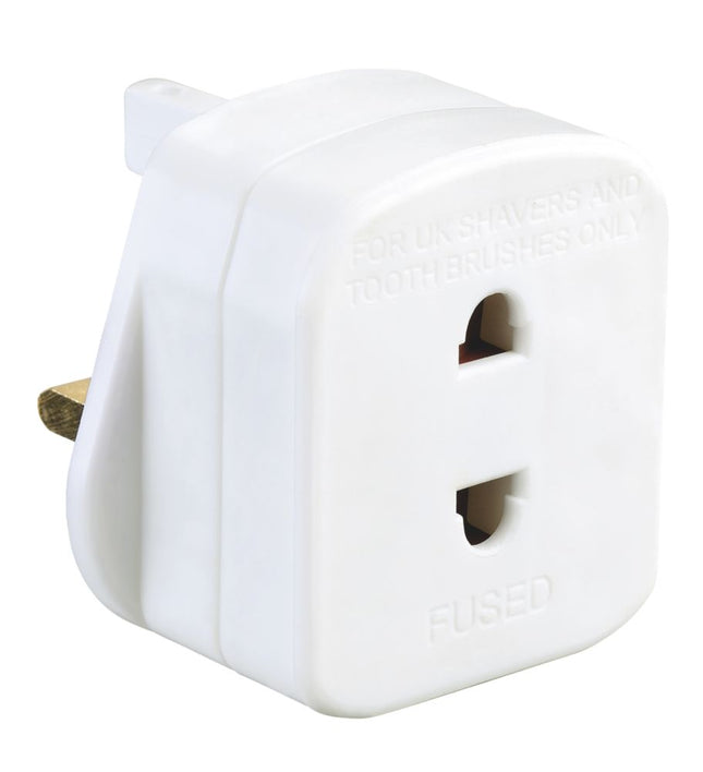 MASTERPLUG 3-PIN FUSED SHAVER ADAPTOR - MonkeyTools