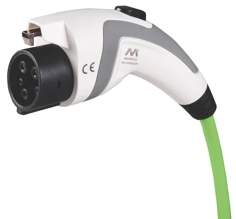 MASTERPLUG 32A 7KW MODE 3 TYPE 2 PLUG EV CHARGING CABLE 5M - MonkeyTools