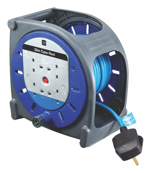 MASTERPLUG HBT2013BQ/4-XD 13A 4-GANG 20M CABLE REEL 240V - MonkeyTools