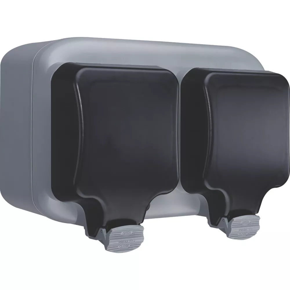 MASTERPLUG IP66 13A 1-GANG WEATHERPROOF OUTDOOR UNSWITCHED ACTIVE PLUG SOCKET WITH RCBO - MonkeyTools