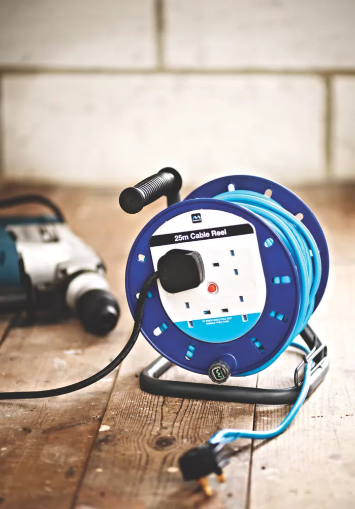 MASTERPLUG LDCT2513BQ/4-XD 13A 4-GANG 25M CABLE REEL 240V - MonkeyTools
