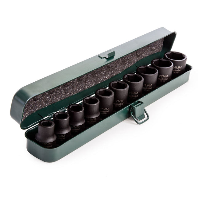 METABO 628831000 IMPACT-PROOF 1/2" SOCKET WRENCH SET X10 PCS - MonkeyTools