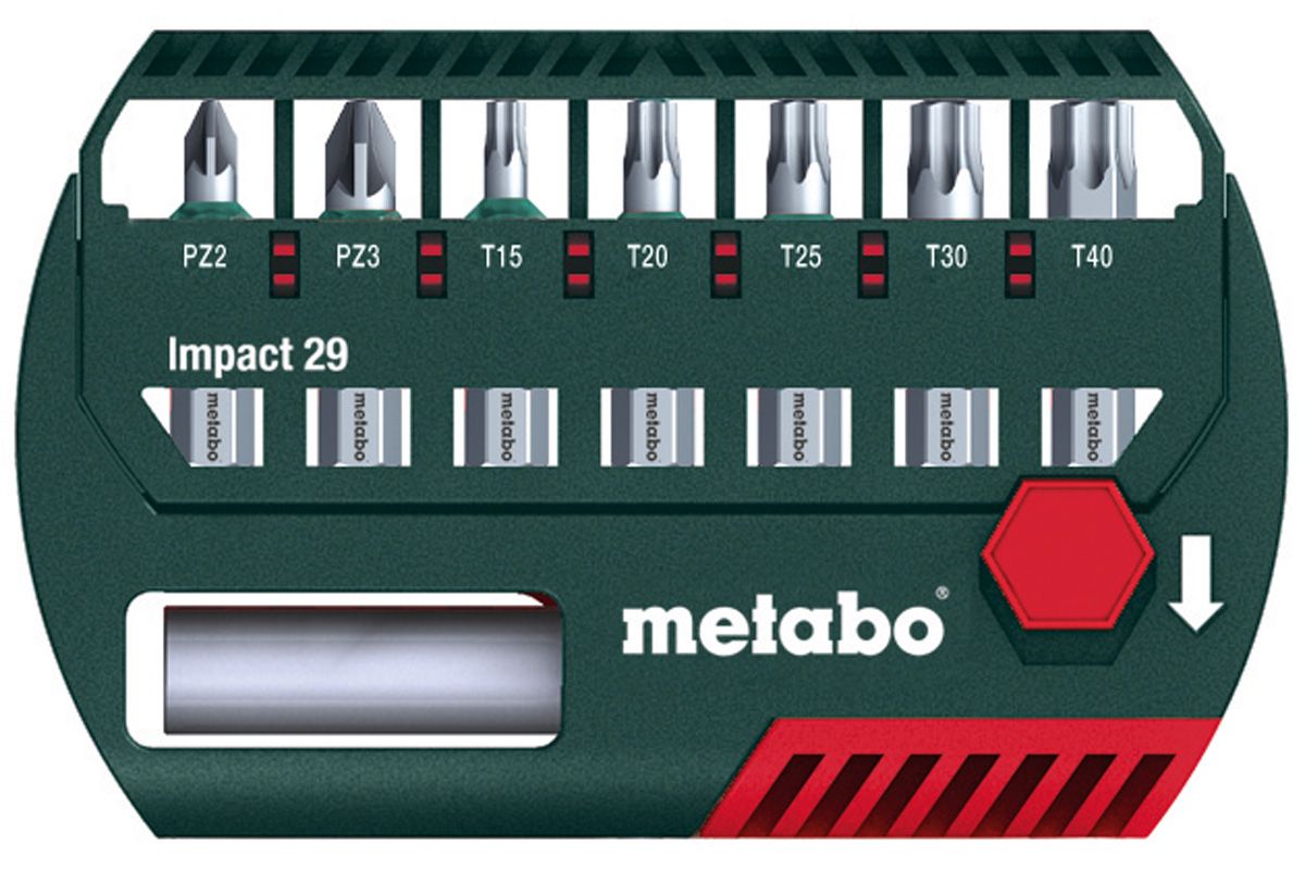 METABO 628849000 X8 PIECE 29MM POZI & TORX IMPACT BIT BOX SET - MonkeyTools
