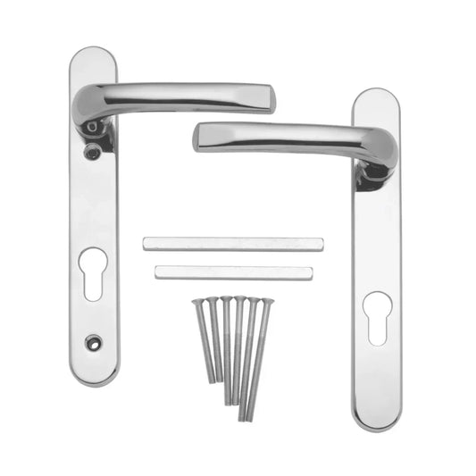 MILA PROLINEA DOOR HANDLE PAIR POLISHED CHROME - MonkeyTools