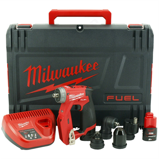 Milwaukee M12FDDXKIT-202X 12V 4-in-1 FUEL Drill Driver Kit with Interchangeable Heads 4933464980 - MonkeyTools