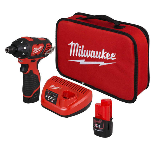 Milwaukee M12SET1D-152B 12V Drill Driver with 2 x 1.5Ah Batteries Charger & Bag 4933448797 - MonkeyTools