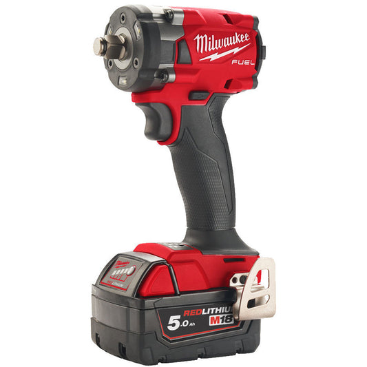 Milwaukee M18FIW2F38-502X 18V FUEL Friction Ring Impact Wrench 3/8" with 2 x 5.0AH Batteries & Charger in Case 4933478652 - MonkeyTools