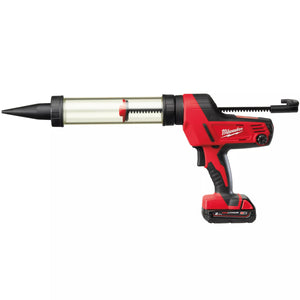 Milwaukee C18PCG/400T-201B 18V Caulking Gun Transparent Tube 400ml with 1 x 2.0Ah Battery & Charger 4933441814 - MonkeyTools