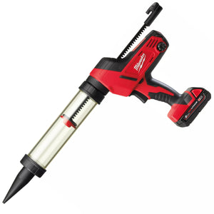 Milwaukee C18PCG/400T-201B 18V Caulking Gun Transparent Tube 400ml with 1 x 2.0Ah Battery & Charger 4933441814 - MonkeyTools