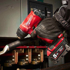 Milwaukee M18BHG-0 18V Cordless Compact Heat Gun with 1 x 5.5Ah Battery Charger & Bag - MonkeyTools
