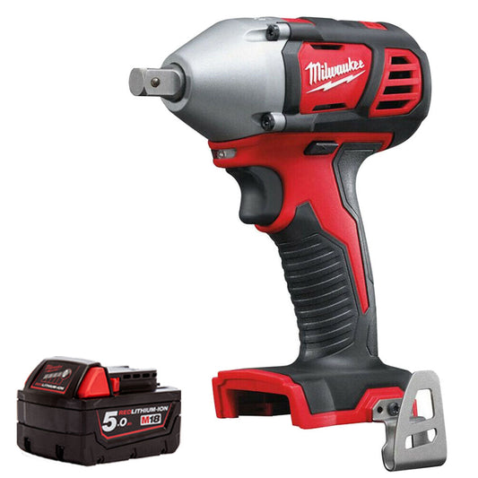 Milwaukee M18BIW12-0 18V 1/2" Impact Wrench with 1 x 5.0Ah Battery - MonkeyTools
